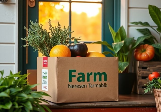 Farm produce delivery box