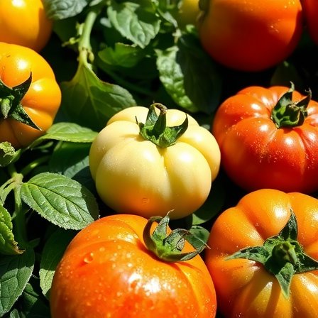 Heirloom tomatoes fresh from the farm